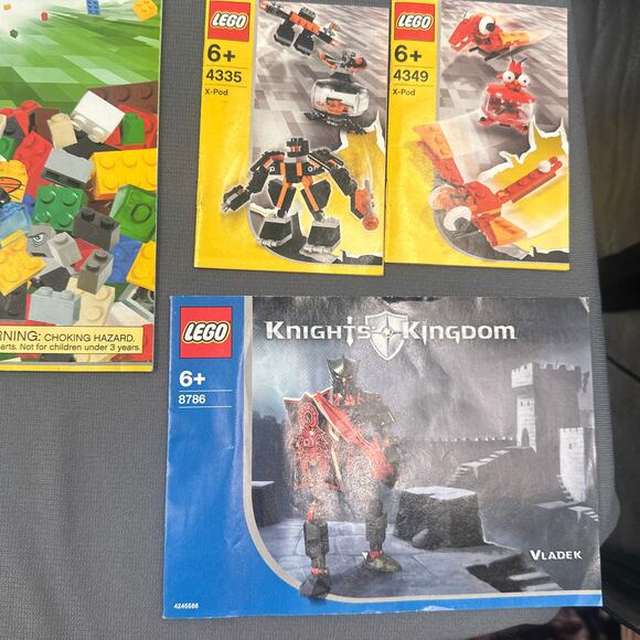 LEGO Instruction Manuals Lot 20 Mixed Racers Bionicle City Star Wars Knights Y2K - Picture 6 of 14